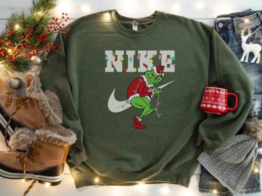 Christmas Grinch Snowman Shirt Christmas Sweatshirt, Grinch Xmas Sweater