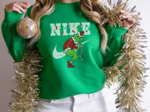 Christmas Grinch Snowman Shirt Christmas Sweatshirt, Grinch Xmas Sweater