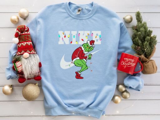 Christmas Grinch Snowman Shirt Christmas Sweatshirt, Grinch Xmas Sweater