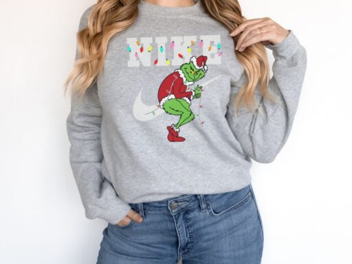 Christmas Grinch Snowman Shirt Christmas Sweatshirt, Grinch Xmas Sweater