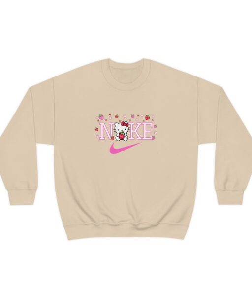 Strawberry Kitty Sweatshirt, Kitty Strawberry Sweatshirt, Kitty Sweatshirt, Kitty sweater