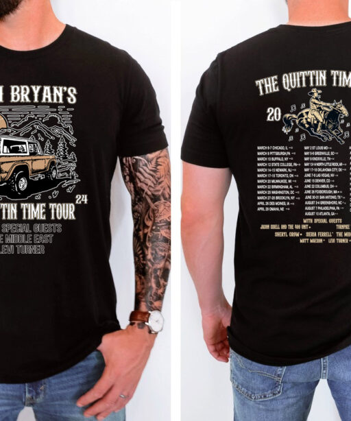 Zach Bryan The Quittin Time 2024 Tour Shirt