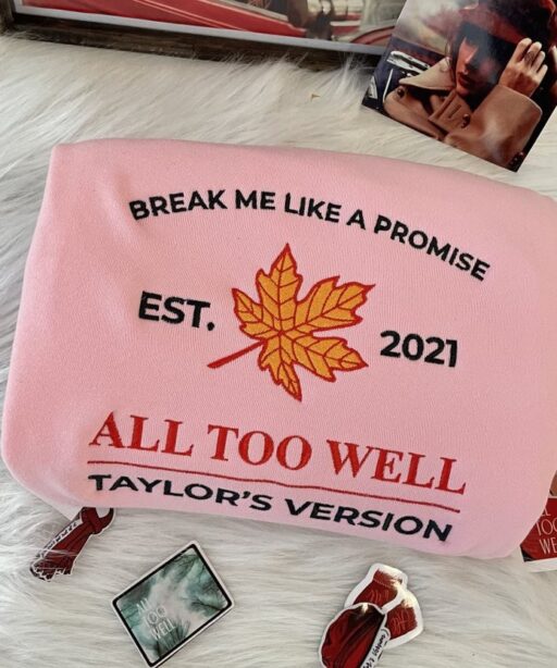 Taylor Swifts All Too Well Embroidered Sweatshirt