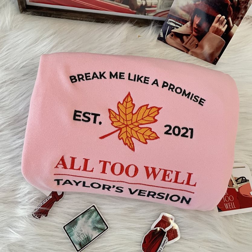 Taylor Swifts All Too Well Embroidered Sweatshirt