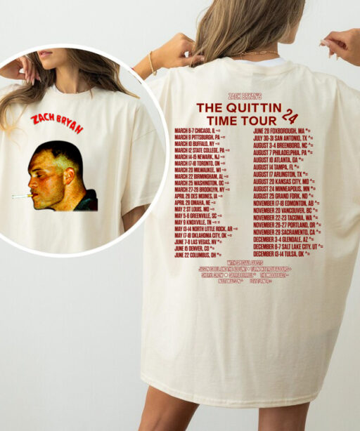 Zach Bryan The Quittin Time Tour Shirt