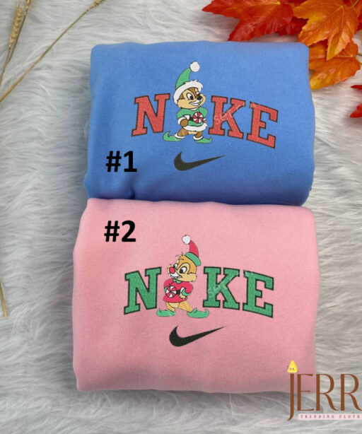 Chip And Dale Disney Nike Embroidered Sweatshirt
