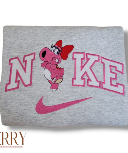 Birdo And Yoshi Nike Embroidered Sweatshirt