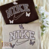 Butterfly Nike Embroidered Sweatshirt