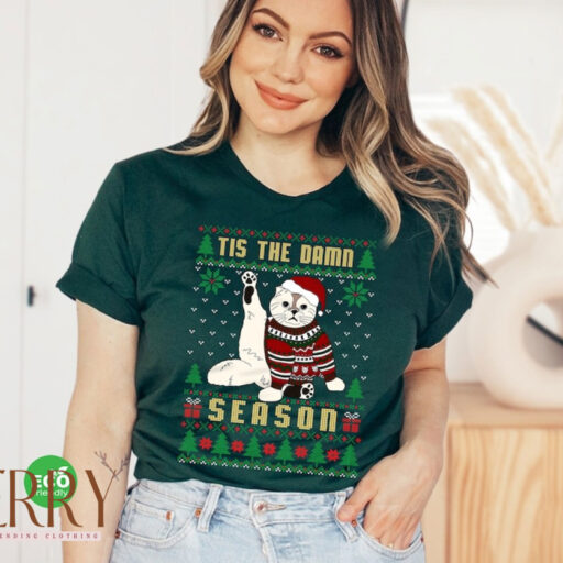 Cats Version Wishing You A Merry Swiftmas Sweatshirt, Santa Ugly Christmas Sweater