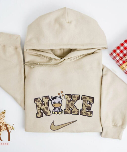 Cow Nike Embroidered Sweatshirt