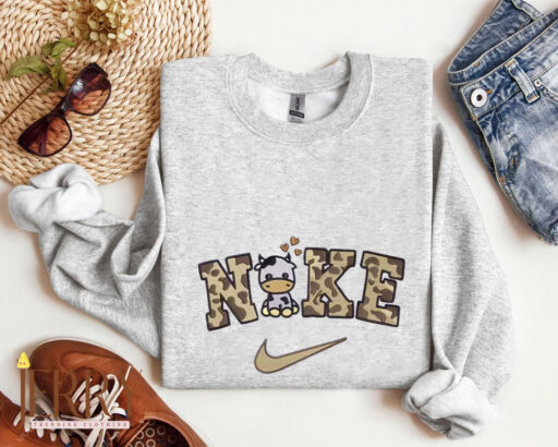 Cow Nike Embroidered Sweatshirt