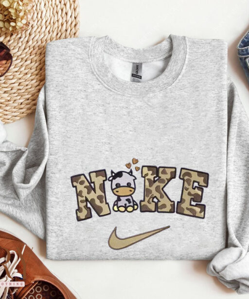 Cow Nike Embroidered Sweatshirt