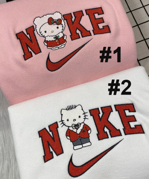 Dear Daniel And Hello Kitty Nike Embroidered Sweatshirt