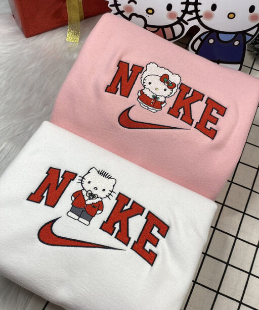 Dear Daniel And Hello Kitty Nike Embroidered Sweatshirt