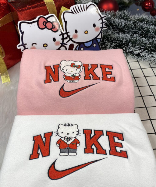 Dear Daniel And Hello Kitty Nike Embroidered Sweatshirt