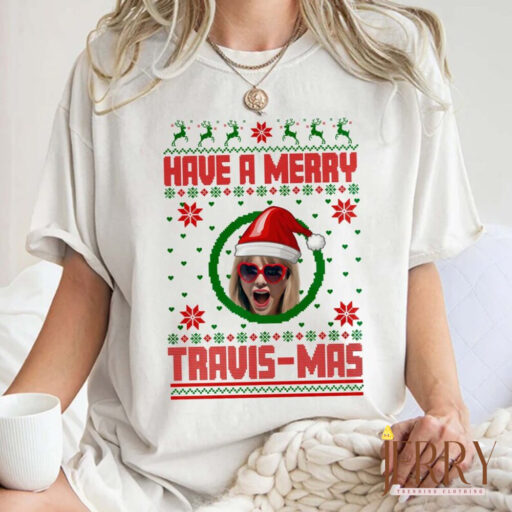 Have A Merry Christmas Sweatshirt, Christmas Sweatshirt, TS Sweatshirt, Taylor Family Shirt, TS Fan Gift, Ugly Christmas Unisex Shirt