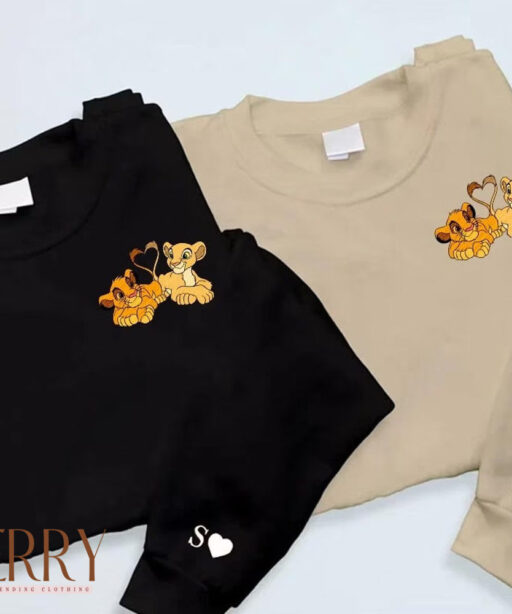 Lion King Nala and Simba Couple Sweatshirt