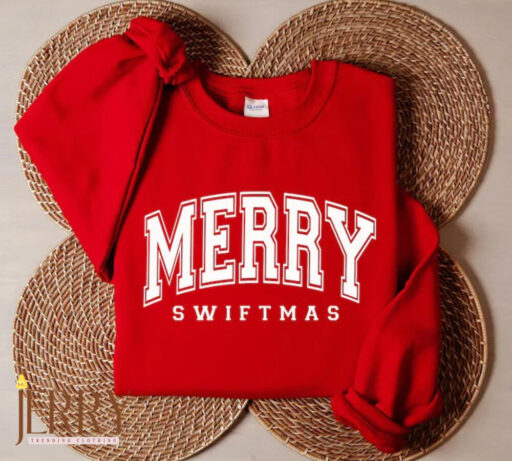 Merry Swiftmas Sweatshirt, Swiftie Merch, Swiftmas Chritsmas Shirt, Vintage Swiftie Merch, The Eras Tour Sweatshirt, Swiftmas Merch