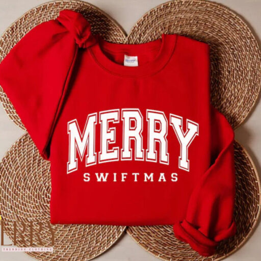 Merry Swiftmas Sweatshirt, Swiftie Merch, Swiftmas Chritsmas Shirt, Vintage Swiftie Merch, The Eras Tour Sweatshirt, Swiftmas Merch