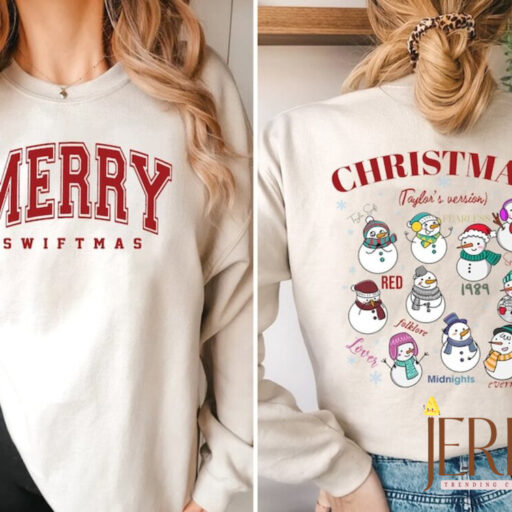 Merry Swiftmas Sweatshirt, The Eras Tour Christmas Shirt, Music Country Tee, christmas shirt, christmas gift, country music shirt