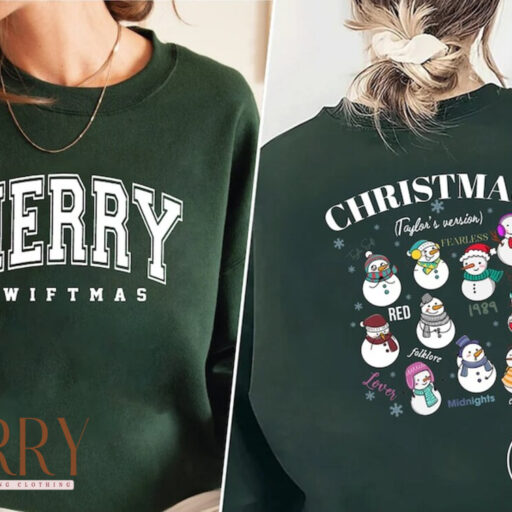 Merry Swiftmas Sweatshirt, The Eras Tour Christmas Shirt, Music Country Tee, christmas shirt, christmas gift, country music shirt