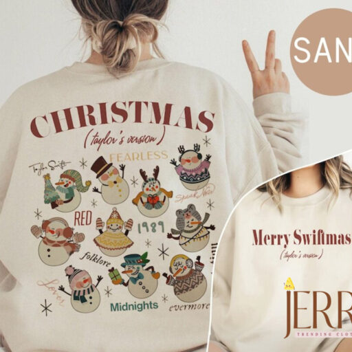 Merry Swiftmas Ts Version Sweatshirt, The Eras Tour Christmas shirt, Christmas tree farm shirt , Music Country Tees