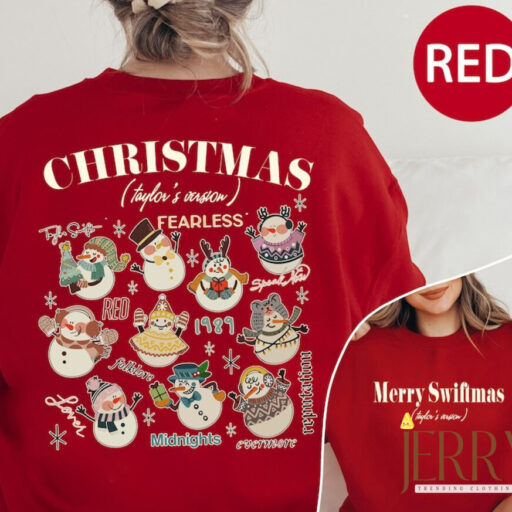 Merry Swiftmas Ts Version Sweatshirt, The Eras Tour Christmas shirt, Christmas tree farm shirt , Music Country Tees