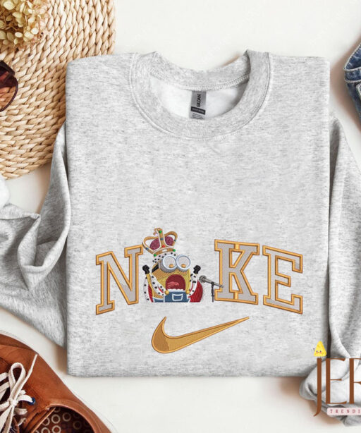 Minnion Nike Embroidered Sweatshirt