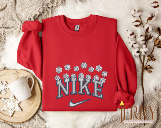 Nike Christmas Embroidered Sweatshirt