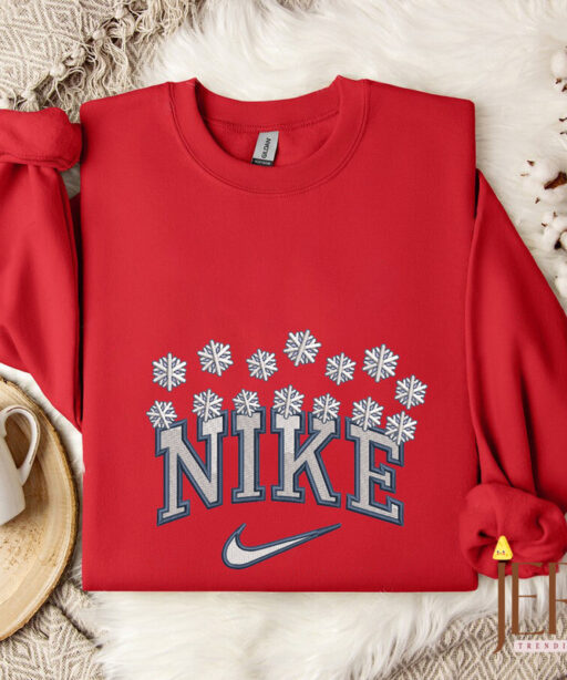 Nike Christmas Embroidered Sweatshirt