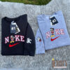 Mickey And Minne Disney Christmas Nike Embroidered Sweatshirt