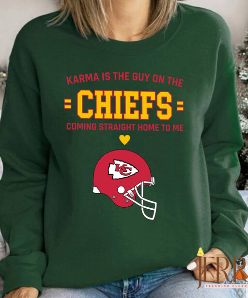 Taylor Swift Karma Is The Guy On The Chiefs Sweatshirt , Travis Kelce Kansas City Chiefs Sweatshirt