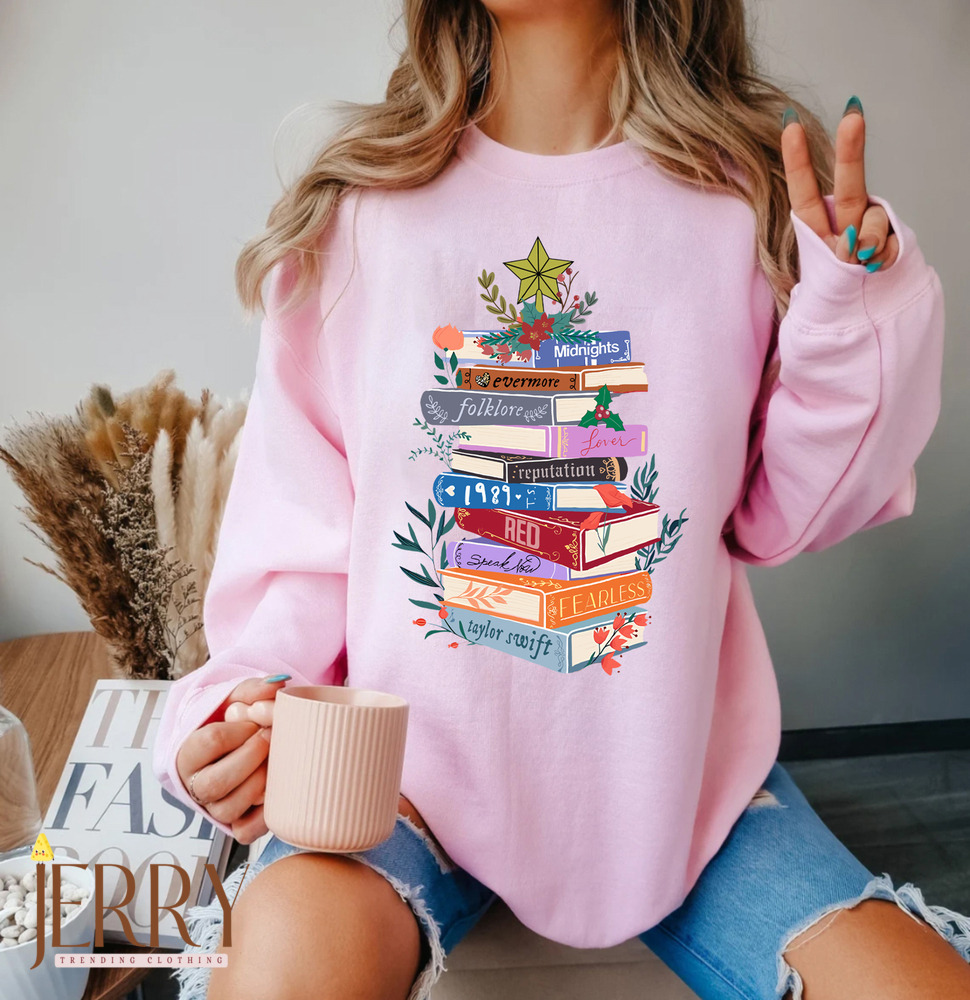 Taylor Swift Swifties albums as books reputation midnights folklore  evermore Kids T-Shirt