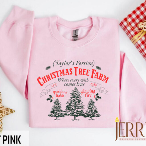 Taylorsversion Christmas Tree Farm Swiftmas Sweatshirt, Taylors Version Shirt