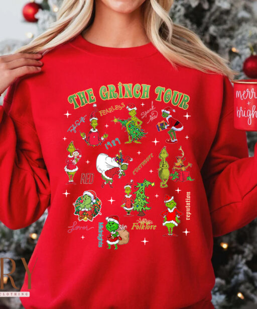 The Grinch Eras Tour Taylor Swift Sweatshirt