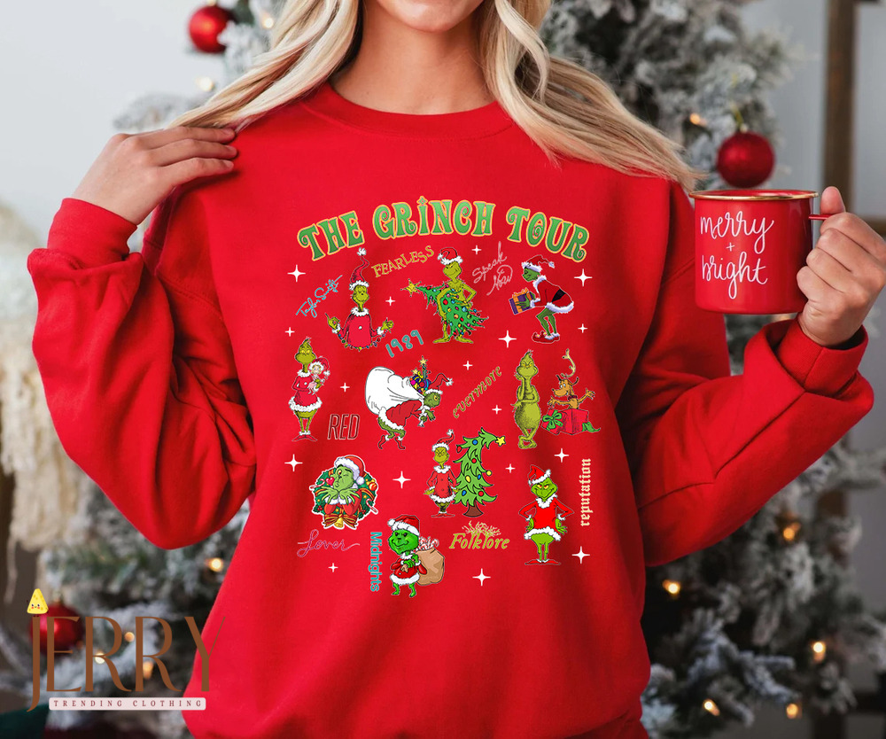 The Grinch Eras Tour Taylor Swift Sweatshirt