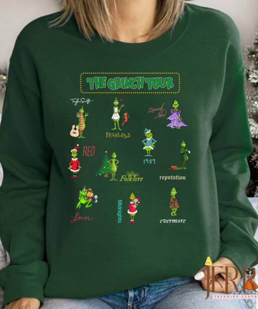 The Grinch Tour Sweatshirt , Christmas Gift For Swifties