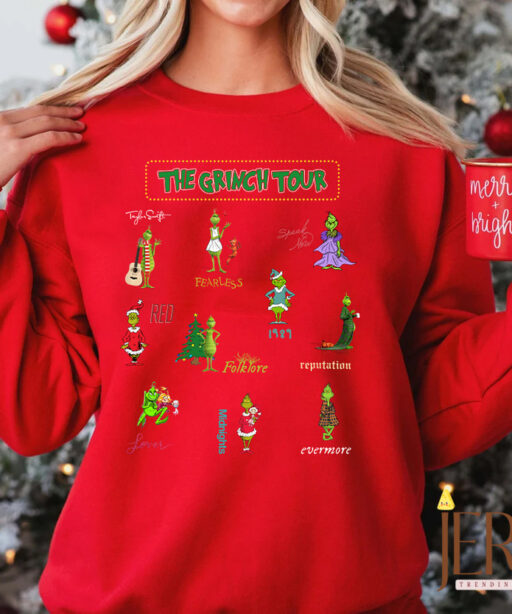 The Grinch Tour Sweatshirt , Christmas Gift For Swifties