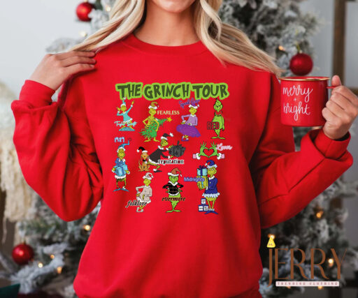 The Grinch Tour Taylor Swift Christmas Sweatshirt