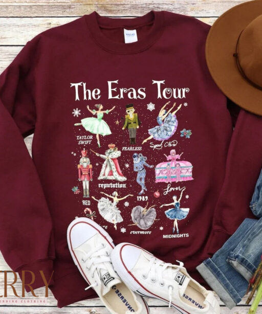 Vintage Taylor Swif Eras Tour Christmas sweatshirt, Christmas Sweatshirt