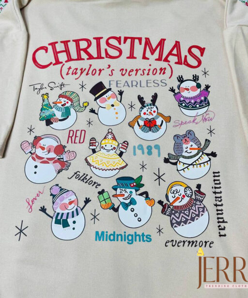 Vintage Taylor Swift Christmas Taylors Version Sweatshirt, Christmas Sweatshirt