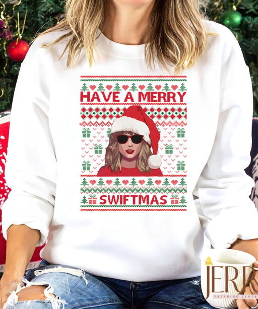 Vintage Taylor Swift Have A Merry Swiftmas Sweatshirt For Swifties, Christmas sweatshirt