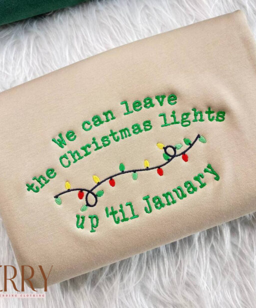 Vintage We can leave the Christmas Lights Up Till January Swiftmas Sweatshirt