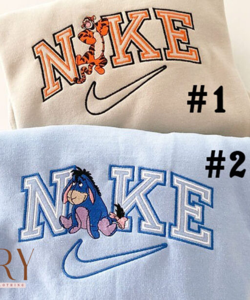 Eeyore And Tigger Disney Nike Embroidered Sweatshirt