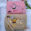 Cute Patrick Star And SpongeBob SquarePants Nike Embroidered Sweatshirt