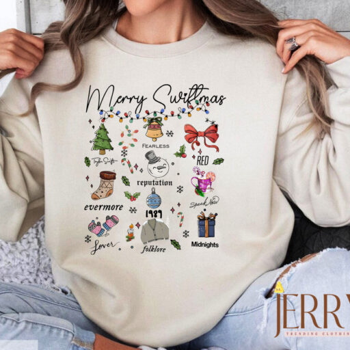 Taylor Swift Eras Tour Album Swiftmas Sweatshirt, Merry Swiftmas Shirt