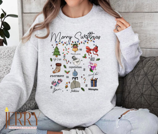 Taylor Swift Eras Tour Album Swiftmas Sweatshirt, Merry Swiftmas Shirt