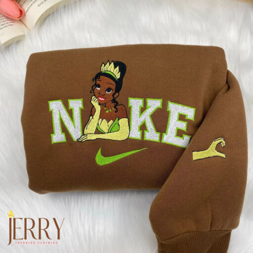 Tiana And Naveen The Princess and the Frog Disney Nike Embroidered Sweatshirt, Valentines Day Gifts For Couples