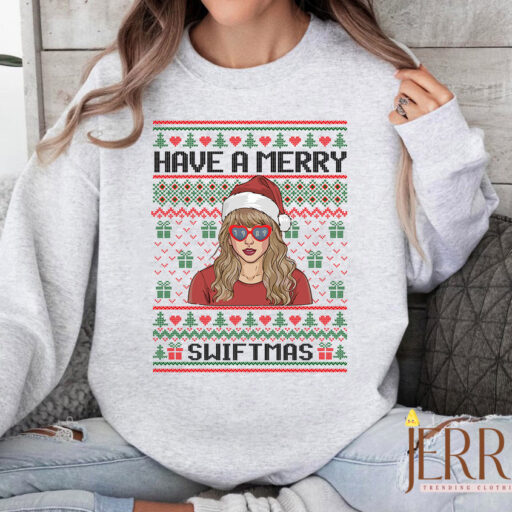 Vintage Have A Merry Swiftmas Taylor Swift Sweatshirt, Merry Swiftmas Sweatshirt