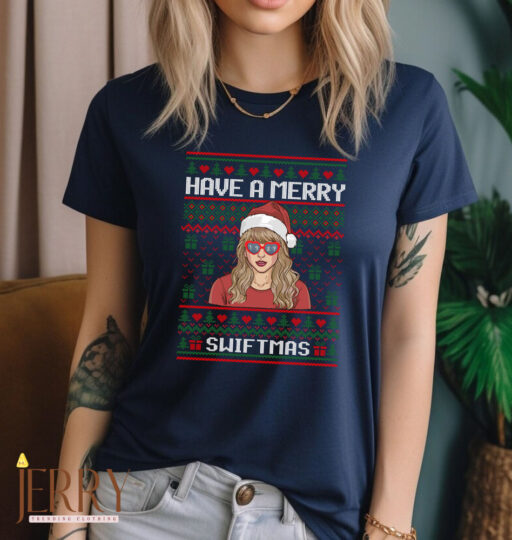 Vintage Have A Merry Swiftmas Taylor Swift Sweatshirt, Merry Swiftmas Sweatshirt